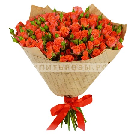 Букет роз Оранжевое настроение купить в Москве недорого